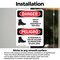 Signmission 10 in Height, 7 in Width, Vinyl Decal, Rectangle, Bilingual OS-2PACK-DS-D-710-VS-1568 - alternate 5